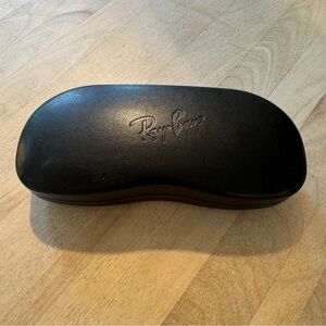 Ray-Ban Hard Sunglasses Case, black, with cleaning cloth, unisex